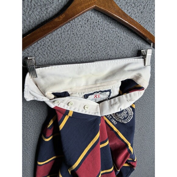 Vintage Y2K Abercrombie & Fitch Rugby Shirt Mens XL Long Sleeve Striped Polo - Picture 4 of 9